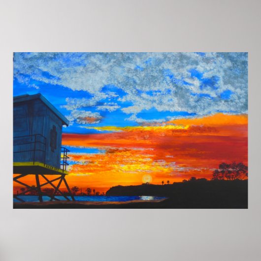 Dana Point Morgenmalerei Poster (Vorne)