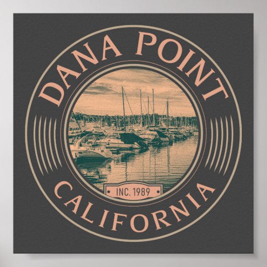 DANA POINT ORANGE KALIFORNIA - DANA POINT HARBOR POSTER (Vorne)