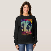 Dana Point Retro Vintag Style Palm Tree Sweatshirt (Vorne ganz)