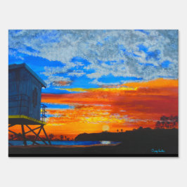 Dana Point Sunset Gartenschild