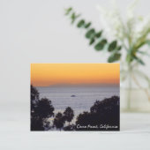 Dana Point Sunset Postcard Postkarte (Stehend Vorderseite)