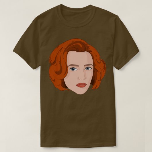 Dana Scully Cartoon T-Shirt (Design vorne)
