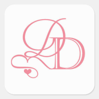 Dana und David's Welcome-Taschenaufkleber Quadratischer Aufkleber