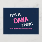Dana, was du nicht verstehen würdest postkarte (Rückseite)