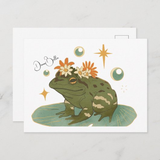DanaBella der Frosch Postkarte (Vorne/Hinten)