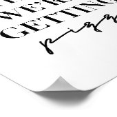 Danach bekommen wir Pizza Poster (Ecke)