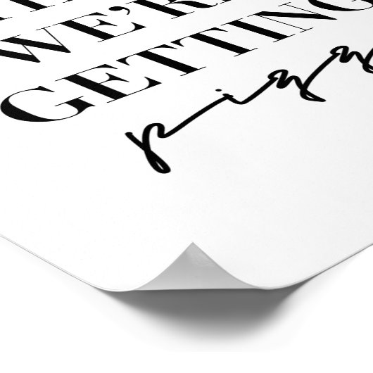 Danach bekommen wir Pizza Poster (Ecke)