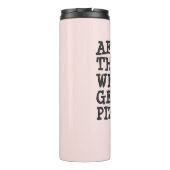 Danach bekommen wir Pizza | Wasserflasche Thermosbecher (Rückseite)