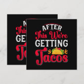 Danach bekommen wir Tacos (Vorne/Hinten)