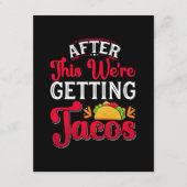 Danach bekommen wir Tacos Begleitkarte (Vorderseite)