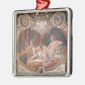 Danae, der die Dusche des Goldes empfängt Ornament Aus Metall (Links)