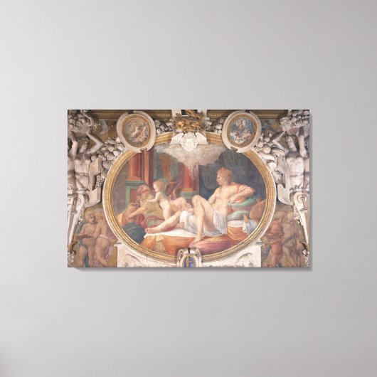 Danae erhält die Dusche von Gold Leinwanddruck (Vorderseite)