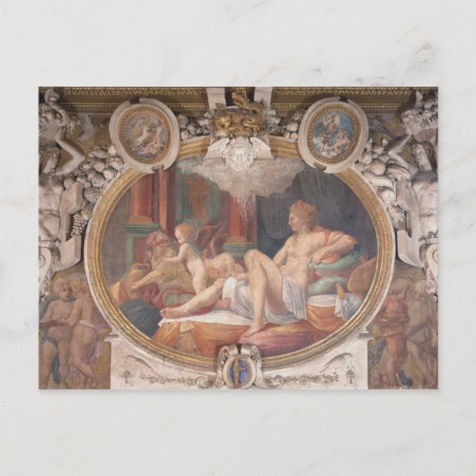 Danae erhält die Dusche von Gold Postkarte (Vorderseite)