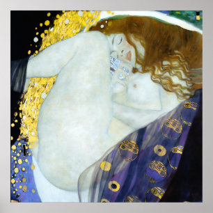 Danae - Gustav Klimt - Art Nouveau Poster