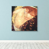 Danae | Gustav Klimt | Leinwanddruck (Insitu (Holzboden))