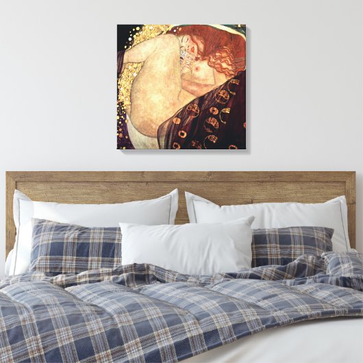 Danae | Gustav Klimt | Leinwanddruck (Insitu (Schlafzimmer))