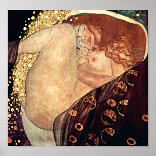 Danae | Gustav Klimt | Poster (Vorne)