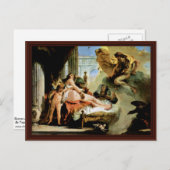 Danae und Zeus von Tiepolo Giovanni Battista Postkarte (Vorne/Hinten)