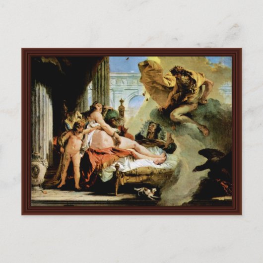 Danae und Zeus von Tiepolo Giovanni Battista Postkarte (Vorderseite)