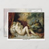 Danae von Titian Postkarte (Vorne/Hinten)