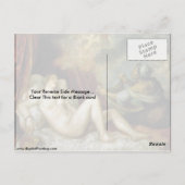 Danae von Titian Postkarte (Rückseite)
