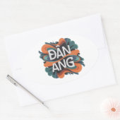 Danang Ovaler Aufkleber (Umschlag)