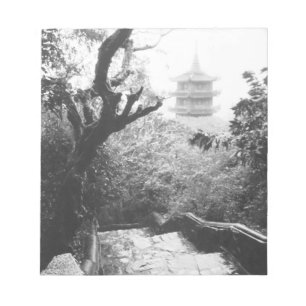 Danang Vietnam, Tempelblick Marble Mountain Notizblock