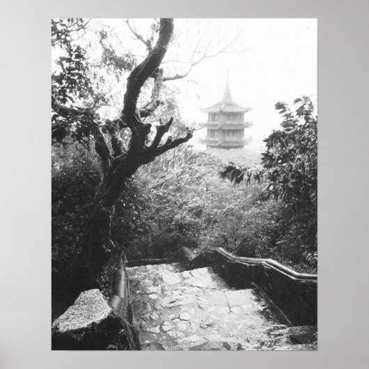 Danang Vietnam, Tempelblick Marble Mountain Poster (Vorne)