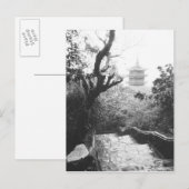 Danang Vietnam, Temple View Marble Mountain Postkarte (Vorne/Hinten)