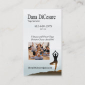 Dana's Vinyasa & Power Yoga Instructor Visitenkarte (Rückseite)
