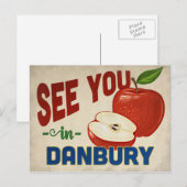 Danbury Connecticut Apple - Vintage Travel Postkarte (Vorne/Hinten)