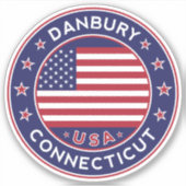 Danbury Connecticut, Danbury Aufkleber (Vorderseite)