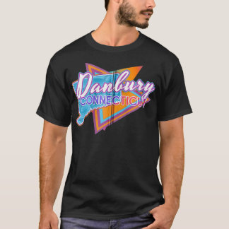 Danbury Connecticut Vintag Retro-Rückentrap T-Shirt