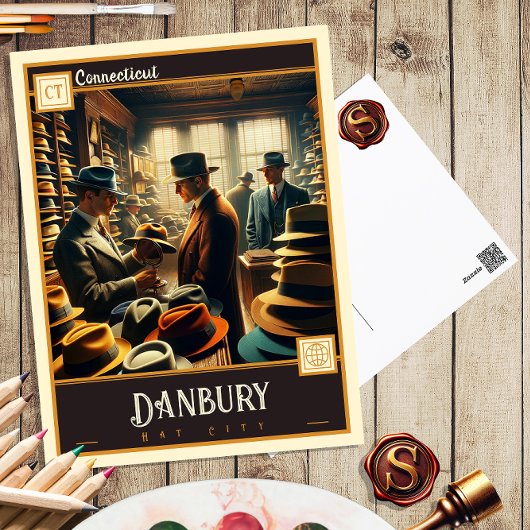 Danbury, Connecticut | Vintage Postkarte