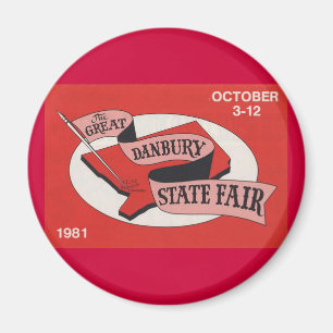 Danbury Staat Fair Button Magnet
