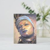Dançarino africano - von LEOMARIANO Künstler Postkarte (Stehend Vorderseite)