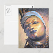 Dançarino africano - von LEOMARIANO Künstler Postkarte (Vorne/Hinten)