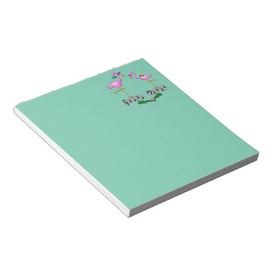 Danccing Flamingos Notizblock (angewinkelt)