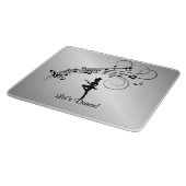 Dance 3 Glas gestochen Schneidebrett (Ecke)