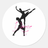 Dance_3 Runder Aufkleber (Vorderseite)