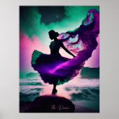 Dance AI Fantasy Digital Art Print Cosmic Poster (Vorne)