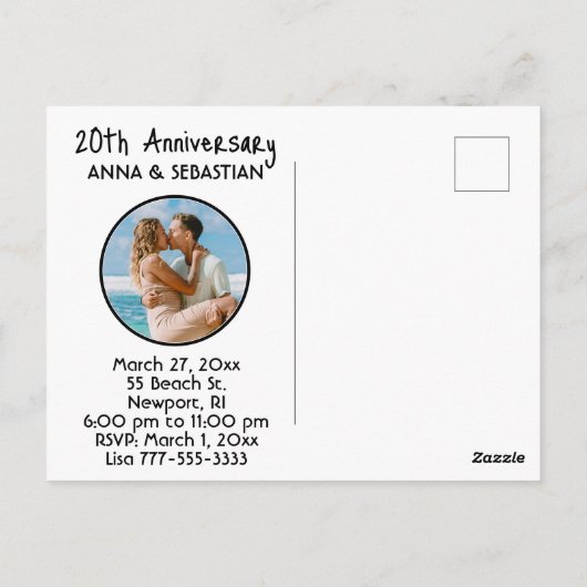 *~* Dance AP48 FOTO Einladender Drache Dino Postka Postkarte (Rückseite)