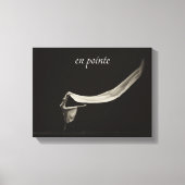 Dance Art Ballet en pointe Dancer Leinwanddruck (Vorderseite)