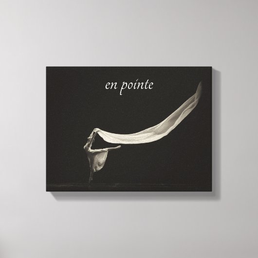 Dance Art Ballet en pointe Dancer Leinwanddruck (Vorderseite)