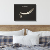 Dance Art Ballet en pointe Dancer Leinwanddruck (Insitu (Schlafzimmer))