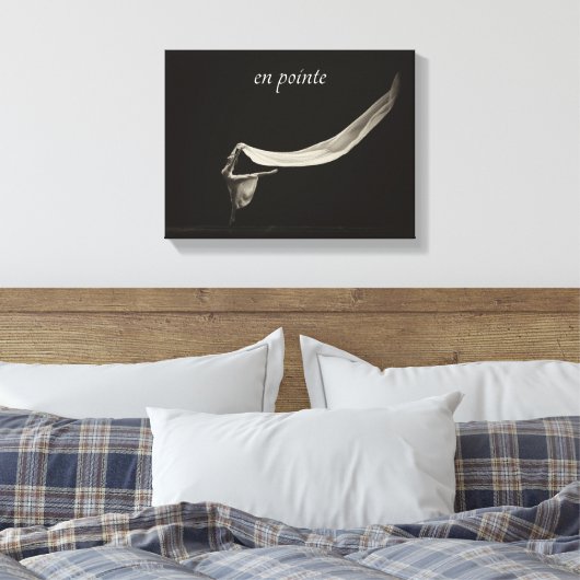 Dance Art Ballet en pointe Dancer Leinwanddruck (Insitu (Schlafzimmer))