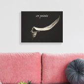 Dance Art Ballet en pointe Dancer Leinwanddruck (Insitu (Wohnzimmer))