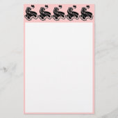 Dance Art Nouveau Ladys Briefpapier (Vorderseite)