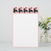 Dance Art Nouveau Ladys Briefpapier (Stehend Vorderseite)