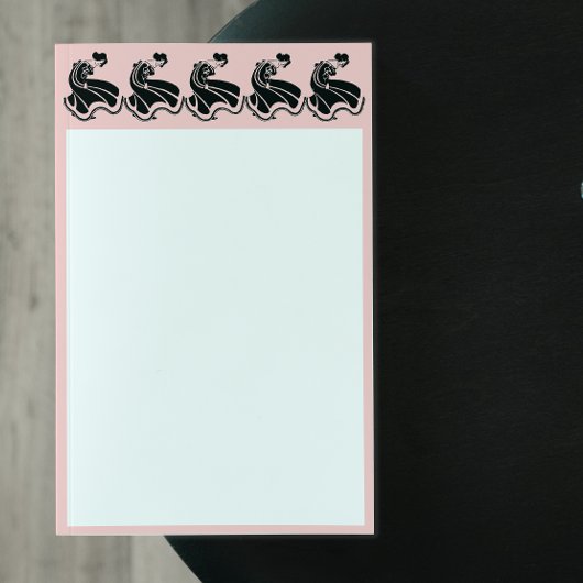 Dance Art Nouveau Ladys Briefpapier